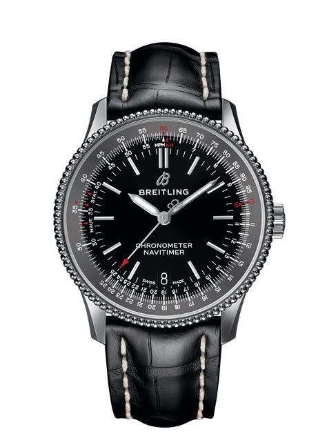 breitling navitimer 1 black steel 38|how to use Breitling Navitimer.